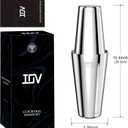 IOV Boston Cocktail Shaker Set, 18oz & 28oz Stainless Steel Weighted Shaker Tins, Metal Martini Drink Mixer for Bartending, Professional Bar Tools with Cocktail Recipe Guide