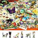 Butterfly Garden 500 Piece Jigsaw Puzzle for Adults Vintage Postcards Design Challenging Colorful Flower Unique Jigsaw Puzzles Ideal for Family Game Nights & Home Decor, 23x15