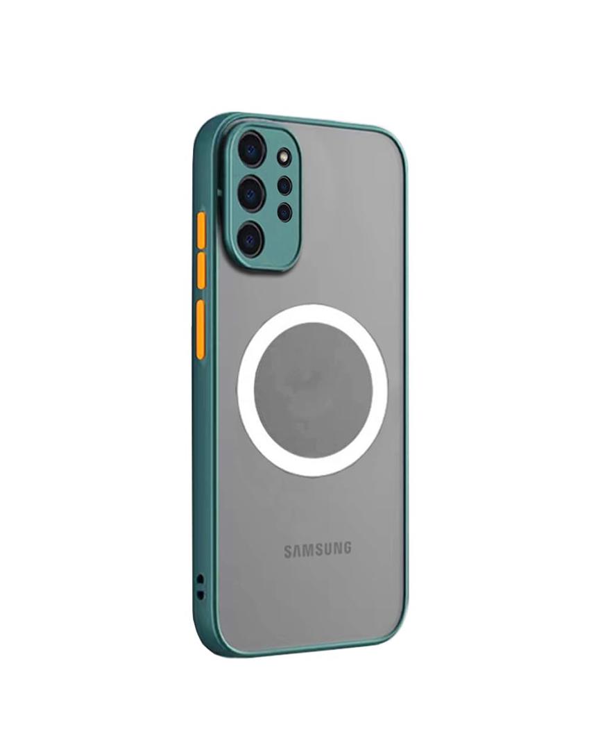 Doowear Galaxy Note 10 Plus Case Magnetic [Support Magsafe Charger] Wireless Anti-Scratch Shockproof Matte Clear Camera Protection Slim Thin Phone Cover Case for Samsung Galaxy Note 10 Plus 6.8"-Green