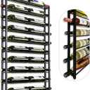FLstudio Wall Mount Wine Rack: Heavy-Duty 20 Bottle Wall Mounted Wine Rack - Large Wine Storage Organizer Display Holder, Rust-Resistant Metal Wine Bottle Shelf for Bar, Kitchen, Cellar, Dining Room