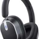 bmani Hybrid Active Noise Cancelling Headphones,120H Playtime Wireless Headphones Bluetooth 6.0 with Power Display, 6-Mic ENC Calls, 360° Spatial Audio Over Ear Headphones Headset for Travel Game