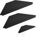 Tandefio 2 Pack DJ Facade Corner Shelf Metal 26"x13" Portable Booth Shelves for Any DJ Facade Cover Event Sturdy Black
