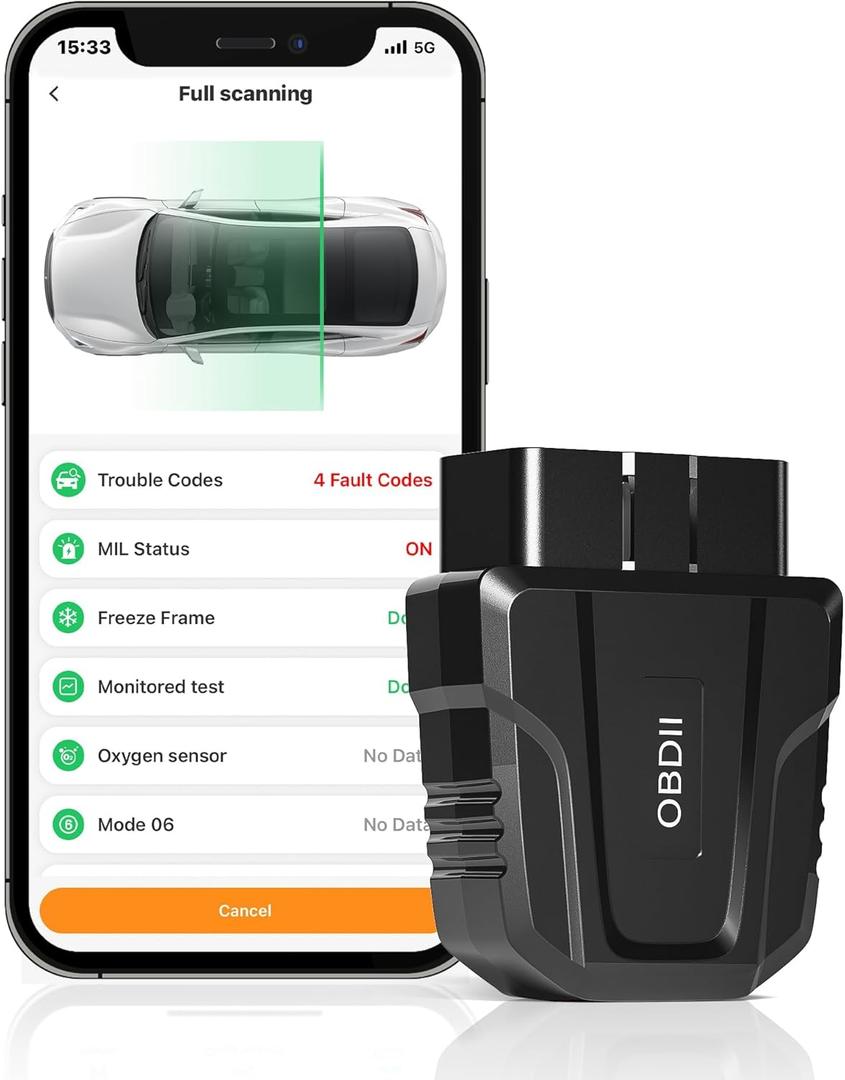 Zmoon ZM401 Bluetooth OBD2 Scanner Diagnostic Tool, Car Code Reader OBDII/EOBD Scanner with Reset, BT5.4 Diagnostic Scan Tool for All Cars After 1996