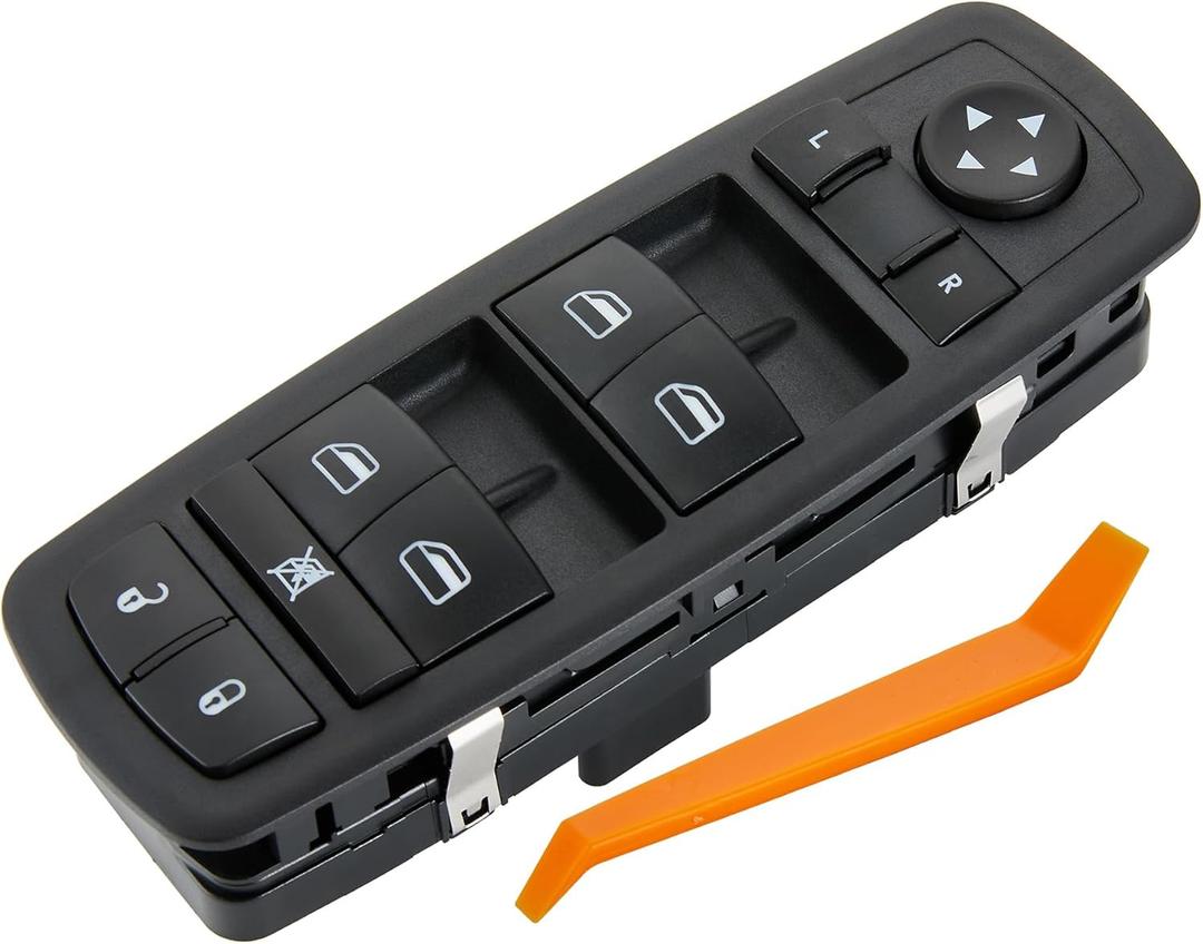 8+13 Metal PINS Power Window Switch Fits for Dodge Dart 2013-2016.Driver Side Control Door vidrios Master Switch.Replaces 68271203AB 68271203AA 56046568AC.White Backlight