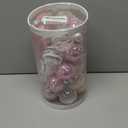 25Pcs Christmas Ornaments Sets 2.36” Christmas Ball Ornaments Christmas Tree Ornaments Shatterproof Xmas Balls Bulbs for Holiday Wedding Party Christmas Tree Decoration（Pink White）