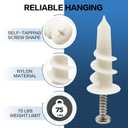 2 x 80 Pcs Self-Drilling Drywall Anchors - #8 x 1-1/4" Dry Wall Anchors and Screws Kit