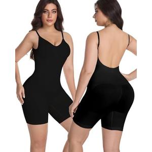 MemoryFlower Backless Shapewear for Women Tummy Control Bodysuit Low Back Body Shaper S