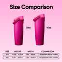 Owala FreeSip Sway Insulated Stainless Steel Water Bottle with Two-Way Spout, Built-In Straw and Bucket Handle, Made for Travel, School, and Sports, 30oz, BPA Free, Leak Proof, Read My Lips