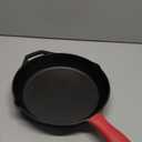 Lodge L14SK3 15-Inch Pre-Seasoned Cast-Iron Skillet & LODGE Red Silicone Deluxe Hot Handle Holder, 1 EA