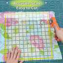 Quilting Rulers,7 Square Quilting Ruler (2.5",3.5",5",6.5", 8",10",12.5"),Quilting Cutting Squares,Quilting Rulers Acrylic,Cutting Ruler with Non-Slip Rings for Quilting and Sewing (Yellow)