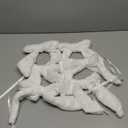 AIMUDI White Bows 7''9'' Christmas Bows for Gift Wrapping Faux Fur Present Bows Premade Bows for Christmas Trees Fireplaces Wreaths Staircases Crafts Home Outdoor Winter Decoration, 6 PCs