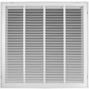Howeall 24"W x 24"H [Duct Opening Size] Steel Return Air Filter Grille - Removable Face/Door for 1 inch Filters -HVAC Vent Cover Grill - White [Outer Dimensions: 26 5/8"W X 26 5/8"H]