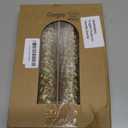 4 Pcs 10 Inch Christmas Tree Candles, Premium Natural Unscented Beeswax Christmas Tree Shaped Taper Candles with Cotton Wick, for Xmas Holiday Decor Party Banquet, Gold