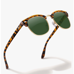 livho Rimless Trendy Polarized Sunglasses Men Women, Retro Sun Glasses for Men Women 2025, Semi Rimless UV Protection Shades