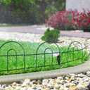 FOREHOGAR Decorative Garden Folding Border Fence, Metal Wire Edging Flower Fence Panel 18in X50ft Outdoor Patio Landscape