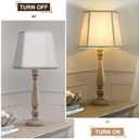 Gray Lamp Shades Set of 2, 10.5" x 10"x 13" Medium Rectangle Lampshades Cut Corner Fabric Lamp Shades Replacement, Include 2 Lamp Harps, Suitable for E26 Base and Saddle Base, Easy Assembly Required