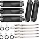 Grill Replacement Parts for Nexgrill 720-0888, 720-0888N, Home Depot Nexgrill 720-0830H, Grill Burner Tubes, Heat Shield Tent Plates and Igniters Kit Replacement for Nexgrill 5 Burner Grills, 5 Pack