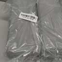 2 Pack Couch Arm Rest Pillow, 8''x8''x20'' Faux Leather Waterproof Cover, High Density Foam Armrest Cushion, Removable & Washable Elbow Support for Sofa, Bed, and Armchair (Medium Grey) (7.9x7.9x19.7 IN)