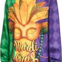 Mardi Gras Sweatshirt for Men,Mardi Gras Outfit Men,Mardi Gras Sweatshirts (Yellow, XXL)