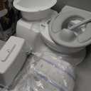 Real Feel 2-in-1 Potty with Wipes Storage, Flushing Sounds & Disposable Liners - Realistic Toilet - Easy to Clean & Assemble - Jool Baby (Gray)