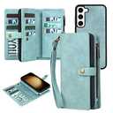 TwoHead for Samsung Galaxy S23 Wallet Case with Card Holder & Detachable Magnetic Phone Case for S23 6.1 inch,PU Leather Shockproof Protective Phone Case Wallet with Wrist Strap(Dream Blue) : Cell Phones & Accessories