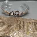 40th Birthday Decorations for Women, Black Rose Gold 40th Birthday Crown and Sash Womens 40 Year Old Tiara Gifts Party Favors for Her Female Friends Sisters Daughter Wife Mom