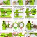 Button Maker Machine, 75mm(3 inch) DIY Pin Button Maker Press Machine Kit, Badge Button Press Machine Pin Maker Machine with Free 100pcs Button Parts&Pictures&Circle Cutter&Magic Book