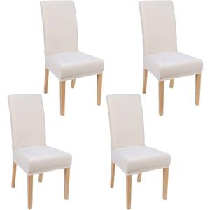 NORTHERN BROTHERS Dining Chair Covers Seat Parson Chair Slipcover for Dining Room Set of 4, White