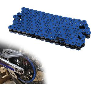 JFG RACING Dirt Bike Chain,Universal 520 Drive Chain X Ring 120-Links Heavy Duty Racing Chain for YZ250 YZ250F YZ450F WR250 YZ80 YZ125 -Blue (Medium)