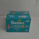 Pampers Diapers - Baby Dry - Size 0, 104 Count, Absorbent Disposable Newbort Diaper (Packaging May Vary) (Newborn)