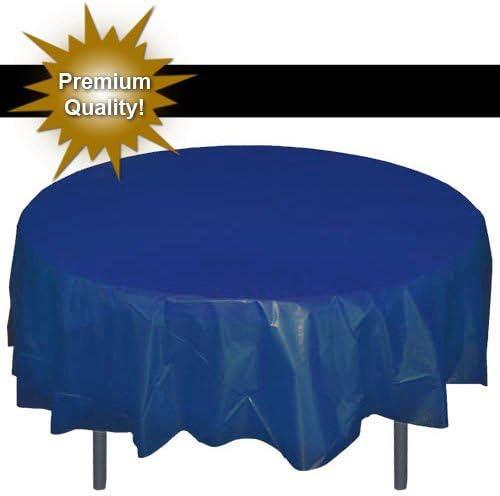 Premium Round Navy Blue table cover 84" Round