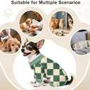 Bienbee Dog Pajamas, 4 Pack Dog Recovery Suit Shedding Suit Cute Soft Puppy Clothes Dogs Pjs Onesies Jammies Adjustable Breathable & Stretchy Clothes for Dogs, Size S