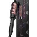 ANWA Thermal Brush, 1.5 Inch Ceramic Tourmaline Heated Round Brush for Blowout Look, 1 1/2 Inch Hot Curling Tool for Smooth Volumnious Hair Style, Blowout Round Brush, Double Voltage