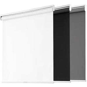Blackout Roller Shades for Windows, Cordless Free-Stop Blinds with Thermal Insulated,UV Protection Fabric. Pull Down Room Darkening Door Blinds for Home, Office Easy to Install(22" W x 72" H, Black)