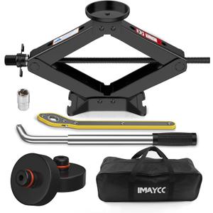 3 Ton Car Jack for Tesla Model Y Model 3, 4.1"-18.3" Lifting Scissor Jack with Lug Wrench, Tesla Tire Change kit for Model Y/3/S/X.