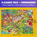QUOKKA 1000 Piece Jigsaw Puzzle for Adults Alice in Wonderland – Puzzles for Adults 1000 Pieces Premium Box Packaging - Extra Fun Hidden Secrets & Audio Story – Perfect Relaxation Creativity Gift