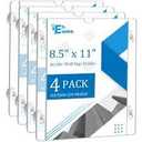 Douildhaiy 4 Pack Acrylic Sign Holder 8.5"×11" Horizontal , T shape Double Side 10x8 Plastic Paper Menu Table Display Stand for Restaurants ,Office ,Photo frames ,Store - Landscape