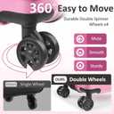 Checked 24inch Luggage with Spinner Wheels,Expandable
