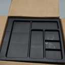 IRIS USA Plastic Drawer Storage Organizer Rolling Cart with Wheels Casters 10-Drawers for Classroom Art Craft Supplies Dresser Closet Bathroom Laundry Room Black/Clear