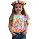 CM C&M WODRO Magical Kingdom Shirt Baby Girl Magic Castle Bow Tie-Dye T-Shirt Kids Fairy Tale Short Sleeve Summer Tee Tops(Tie-Dye 2,18-24 Months)