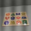 Jumlys Montessori Toys for Toddlers 1, 2, 3 Year Old, Wooden Shape Learning Puzzles for Baby 12-18-24 Months, Early Educational Toys, Perfect Christmas Birthday Gifts for Boys & Girls Age 1-3