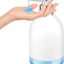 Automatic Soap Dispenser Liquid Touchless: 11oz Plastic - 5 Level Adjustable White Rechargeable Electric Auto Smart Soap Dispenser - Bathroom Kitchen Hand Dish Lotion