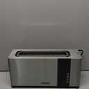 Mueller UltraToast Full Stainless Steel Toaster 2 Slice, Long Extra-Wide Slots with Removable Tray, Cancel/Defrost/Reheat Functions, 6 Browning Levels with LED Display, Housewarming Gifts New Home