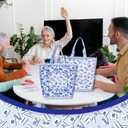 2 x 2 Pack Mahjong Tote Bag Set Mahjong Gifts for Women Mah Jong Tiles Bag Gift for Mah Jong Lover Player Lucky Birthday