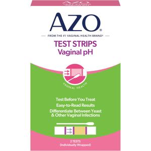 AZO Vaginal pH Test Kit, Clinically-Tested Vaginal Infection Test Kit, FSA/HSA Eligible, Fast & Accurate Results, from The #1 Most Trusted Urinary Health Brand, 2 Self-Tests