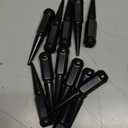 GAsupply 14x1.5 Spike Lug Nuts 24 PCS, Closed End Bulge Acorn m14x1.5 Spiked Lug Nuts Chrome 4.4" Tall 3/4'' 19mm Hex Cone/Conical Seat, with 1 Socket Key