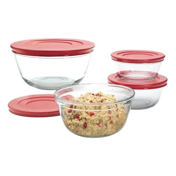 Anchor Hocking 6-Piece Mixing Bowl Set with Lids