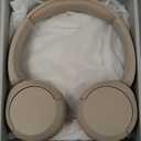 Sony WH-CH520 Wireless Headphones Bluetooth On-Ear Headset with Microphone and up to 50 Hours Battery Life with Quick Charging, Cappuccino