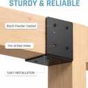 4 PCS Pergola Wall Mount Bracket for 4x4/4x6 Posts, Heavy-Duty Wood Joist Hanger Framing Brackets, Universal Fit for Gazebos, Patio Covers & All Outdoor Structures (4Pcs/for 44 Post)
