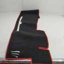 Dash Cover Compatible for Toyota Tacoma 2005-2015, Non-Slip Polyester Black Red Center Console Dashboard Cover Pad Carpet